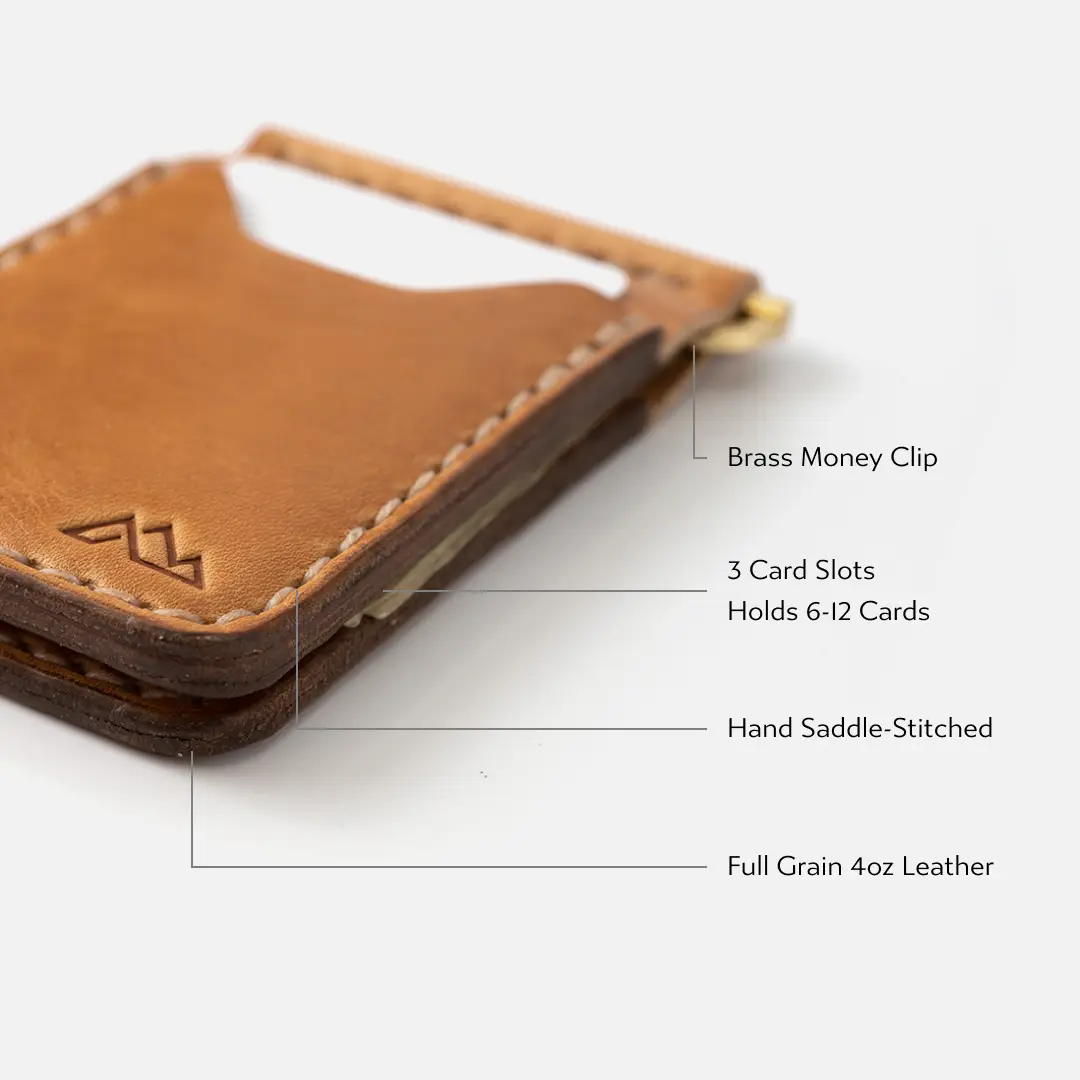 Men’s Belford Wallet in Nut Brown by Range Leather Co.